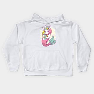 Cute cartoon unicorn Kids Hoodie